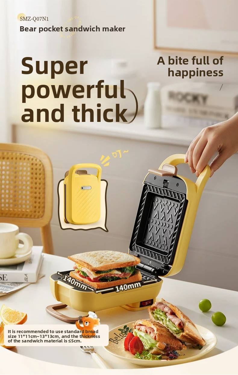Toaster - Wielofunkcyjna maszyna do kanapek, gofrów i