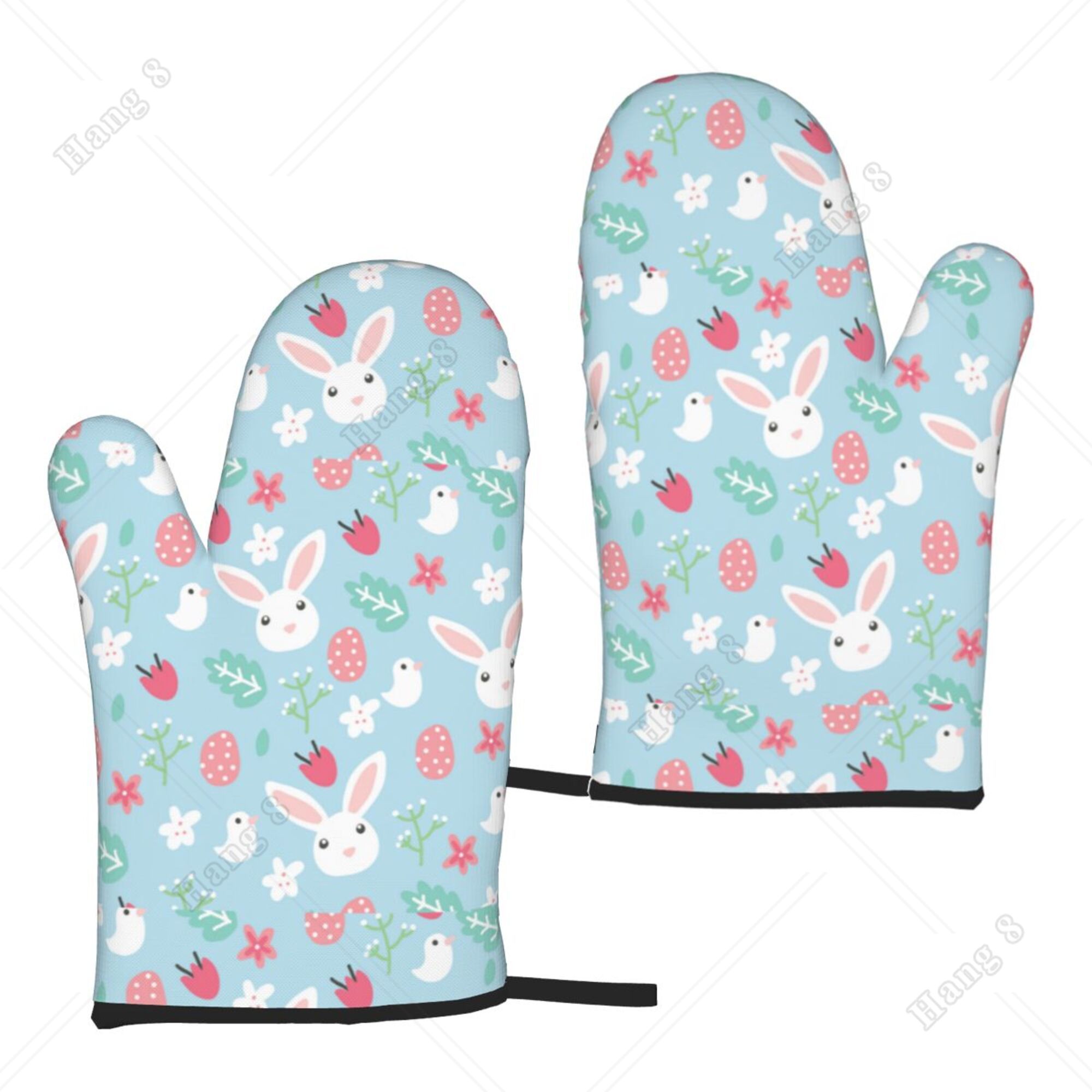 Microwave Oven - Kawaii Easter Cartoon Bunny rękawice do