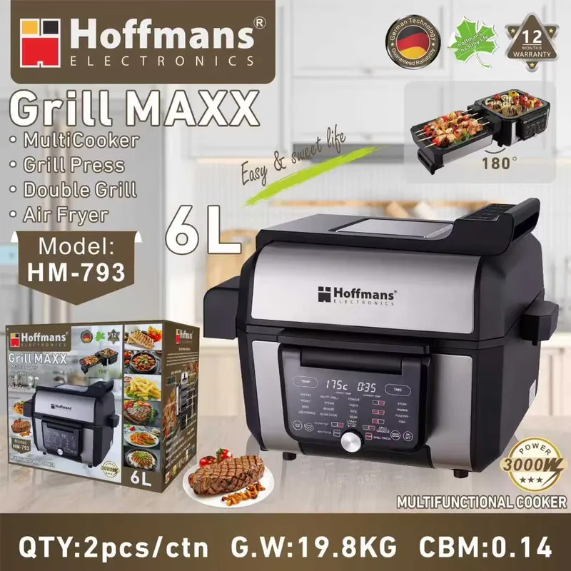Hoffmans 6L 3000W Cyfrowa Fryt – Air Fryer recenzja i cena